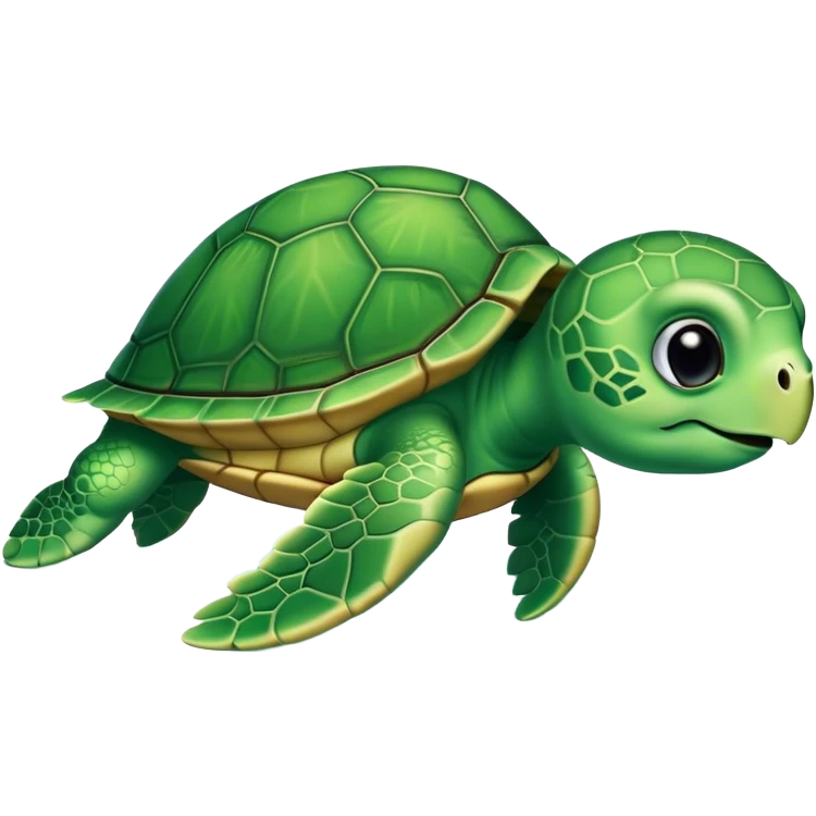 Sea turtle hatching  emoji