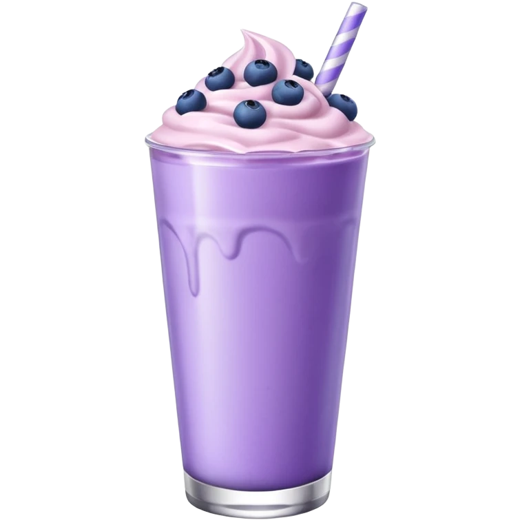 Blueburry milkshake emoji