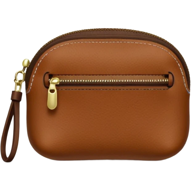 Coin purse, small, zipper emoji