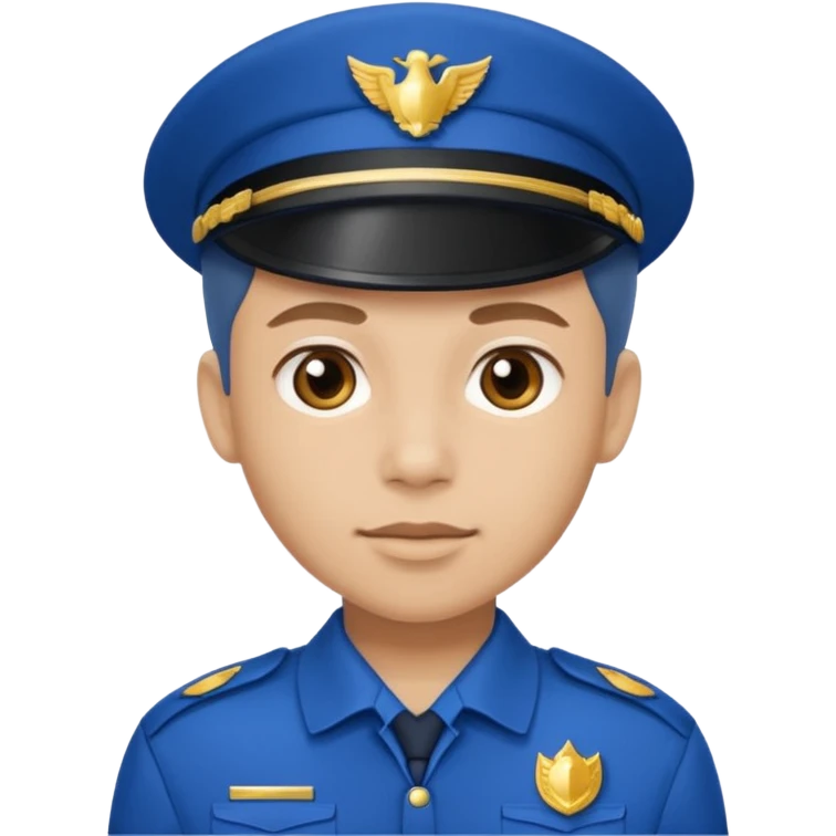 blue uniformed guardian emoji