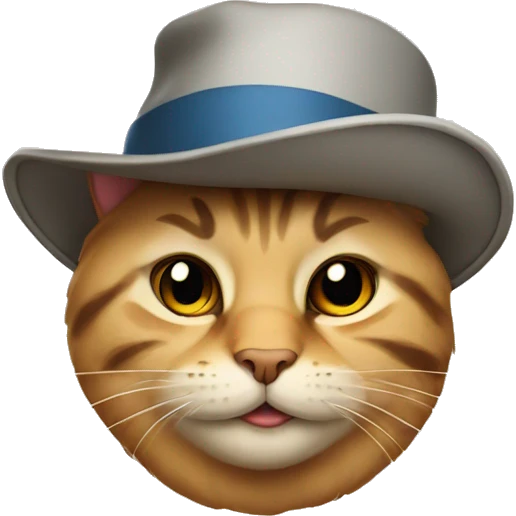 Cat in a hat  emoji