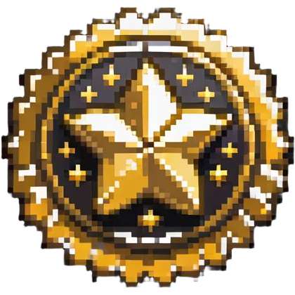 A shiny gold badge with a star and 'SPONSOR' text emoji