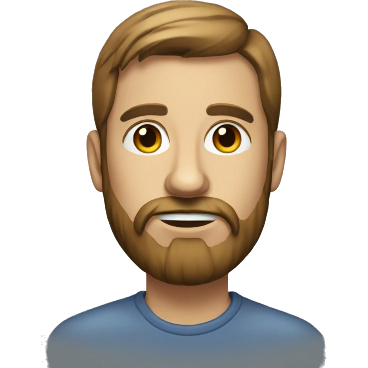 realistic male portrait with beard emoji
