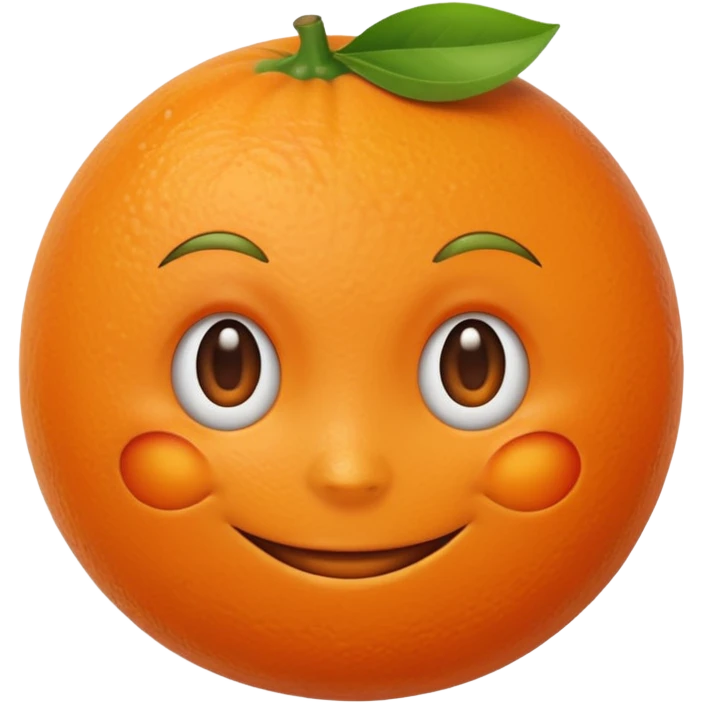  orange  with a face  emoji