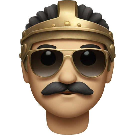 gladiator with moustache and sunglasses emoji
