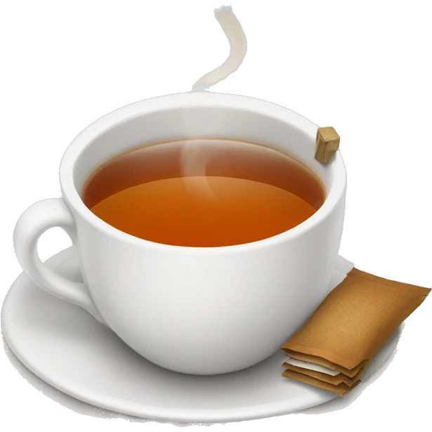 Cup of hot tea with tea bag  emoji