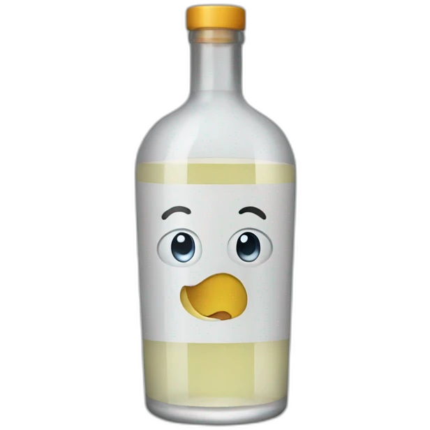 a bottle of vodka emoji