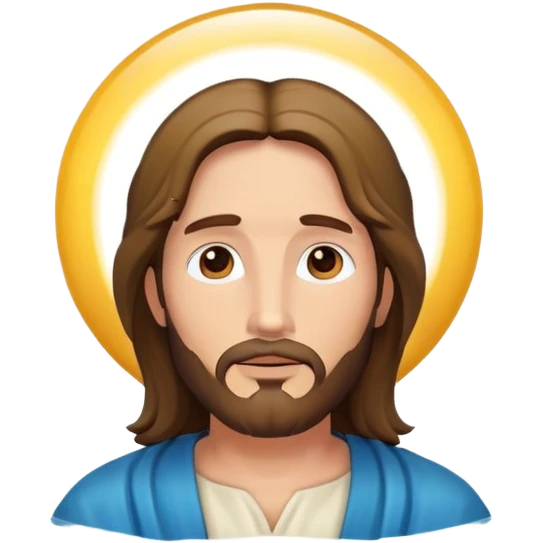 Jesus floating  emoji