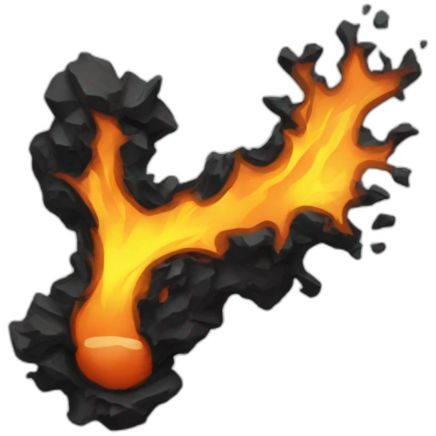 Black heat broken emoji