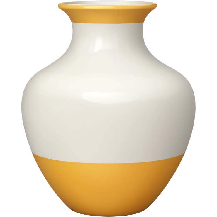 vaso branco sem flores emoji