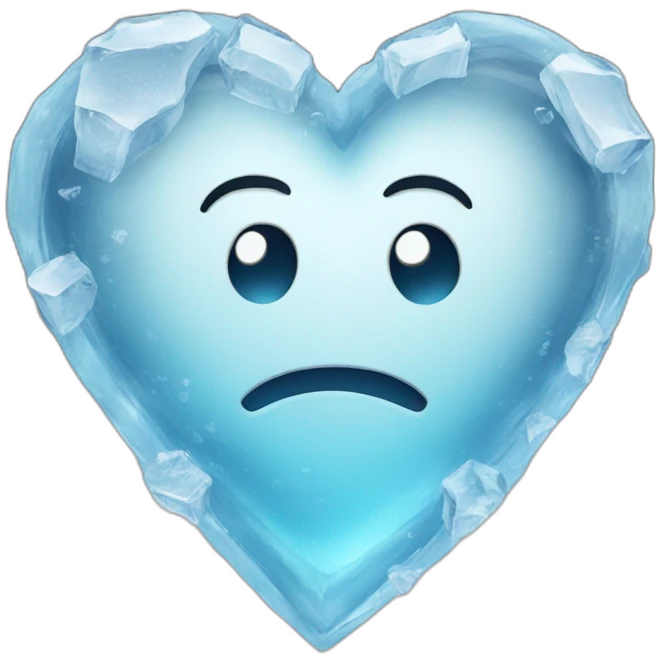 Heart in ice emoji