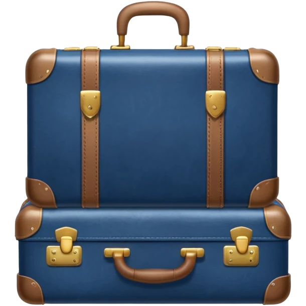packing navy suitcase  emoji