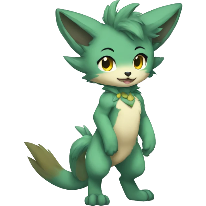 Anthro Sona Fakemon Full Body emoji