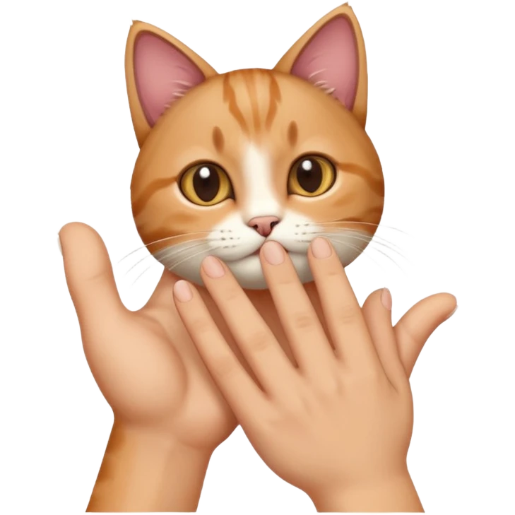 finger in cat emoji