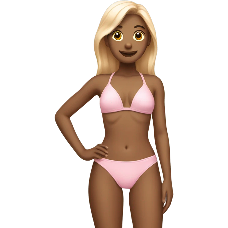light pink bikini emoji