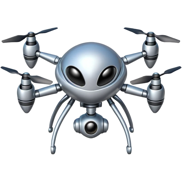 Alien robot drone  emoji