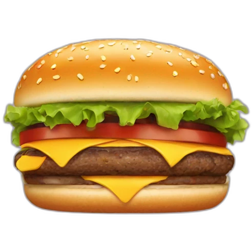 Hamburger with eyes emoji