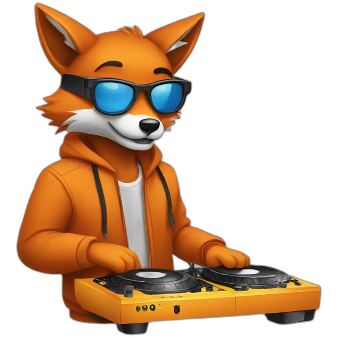 DJ fox emoji