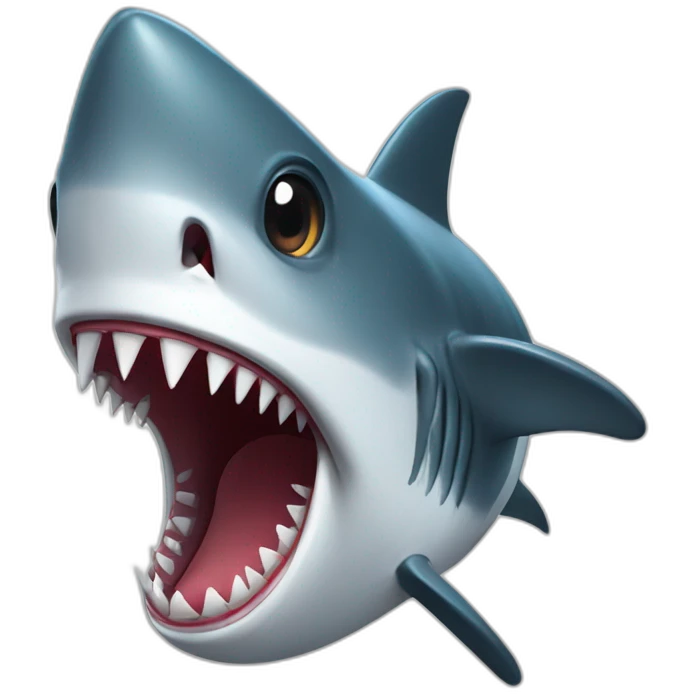 Shark exclamation point emoji
