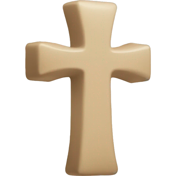 Beige cross emoji