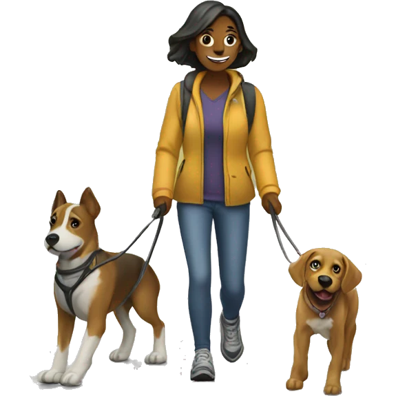 Dog walker  emoji