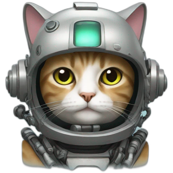 a cat in a mech suit emoji