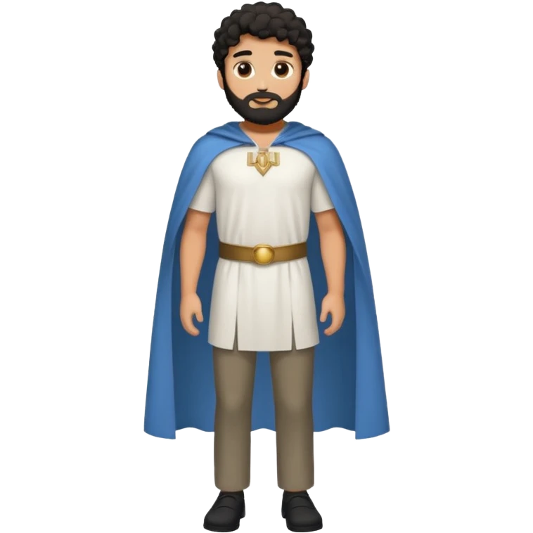 
-Apariencia: Joven de unos 25-30 años, atractivo,.
-Rostro: Ojos oscuros, piel ligeramente morena, rasgos árabes finos.
-Cabello: Negro, algo rizado o suelto, con barba fina.
Cuerpo entero Cuando es “Don Carlos”, viste como cristiano (camisa blanca, capa corta, colores sobrios). emoji