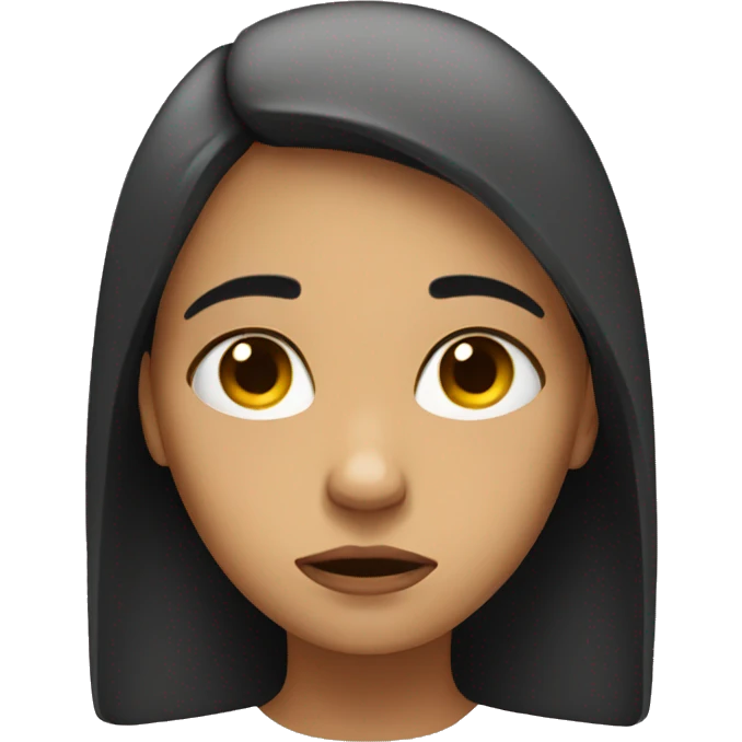 sad girl emoji