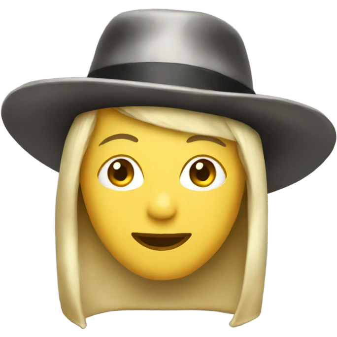 Satin hat emoji
