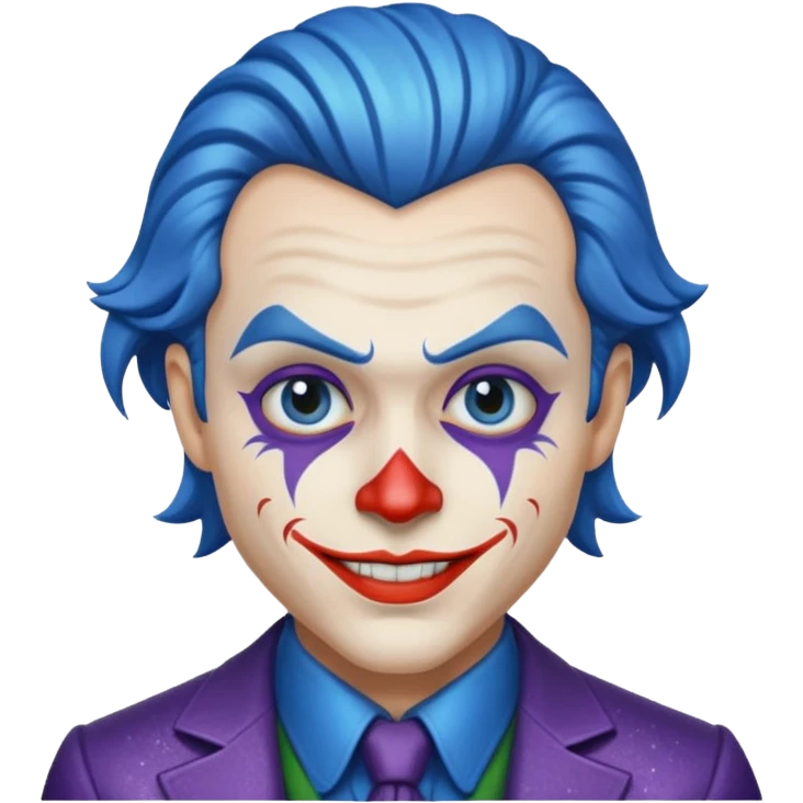 Glitter Blue coringa emoji