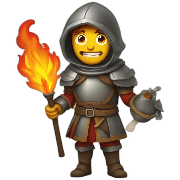 medieval firebreather emoji