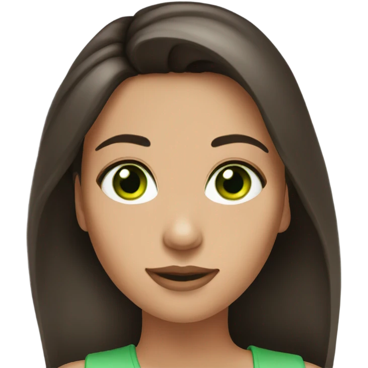 Brunette Model Green eyes Profile Picture  emoji