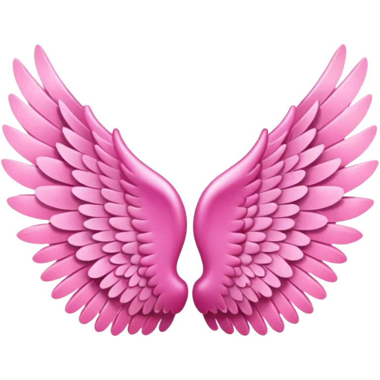 pink angel wings emoji