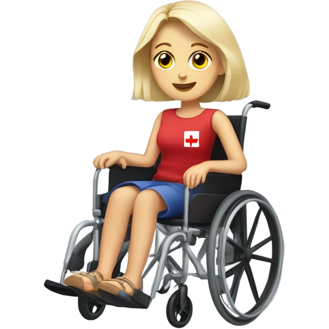 Poland Girl in a wheelchair  emoji