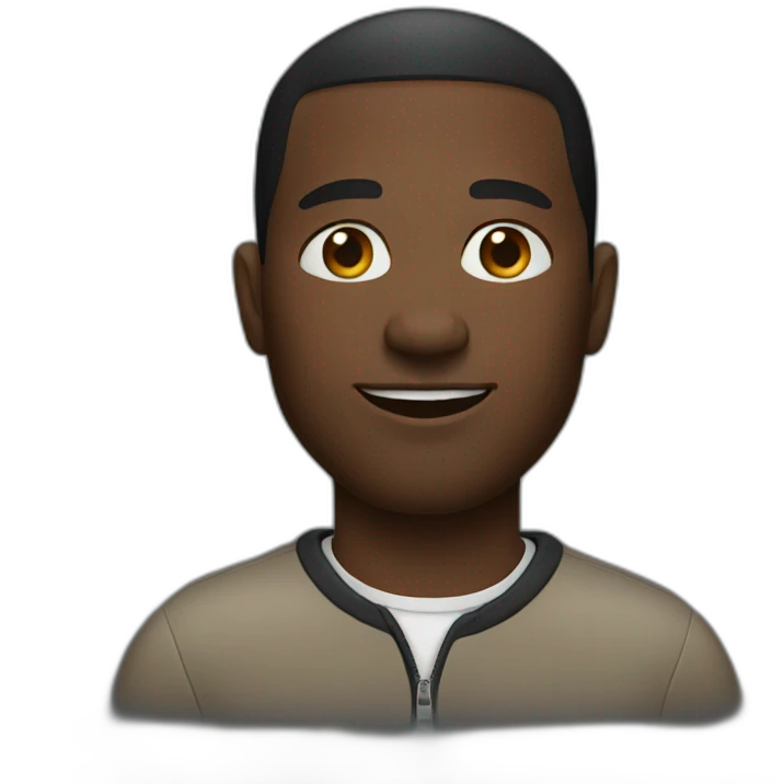 black man emoji