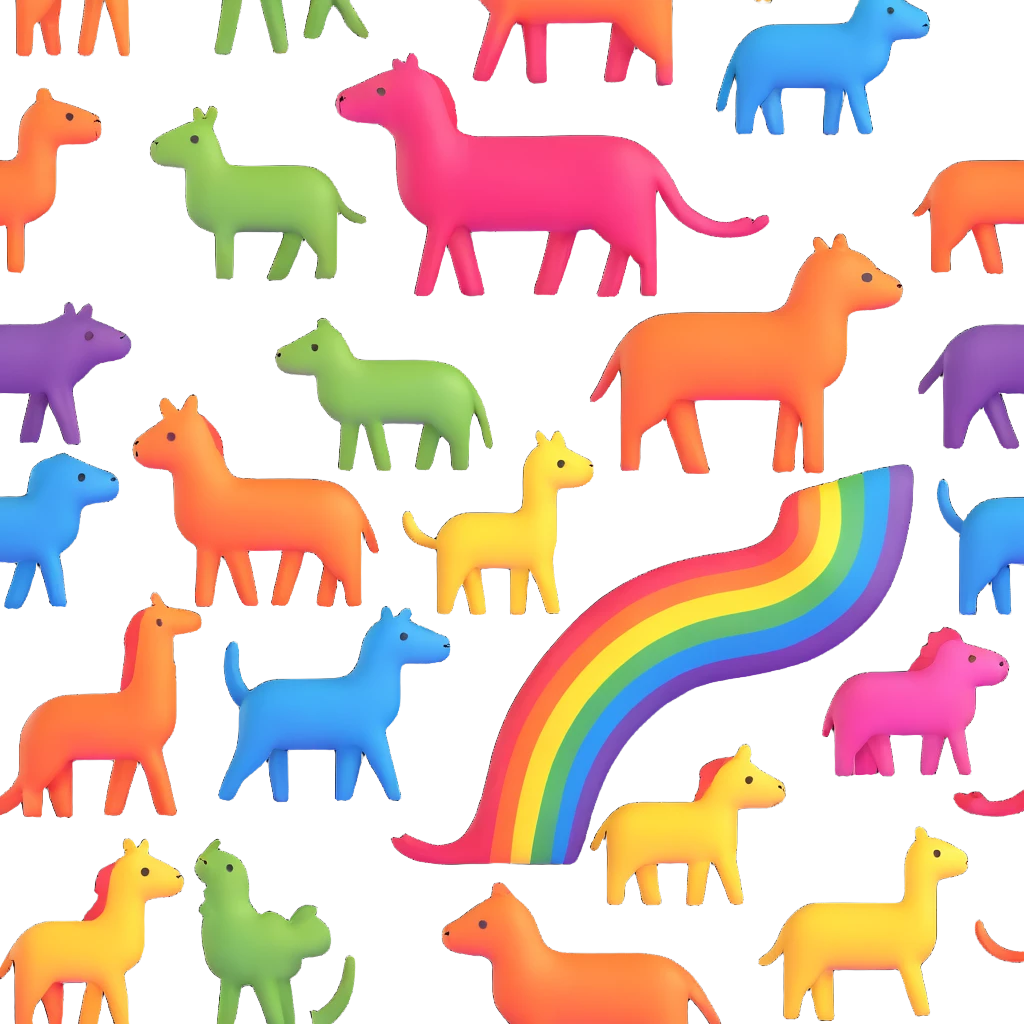 Rainbow Animals emoji