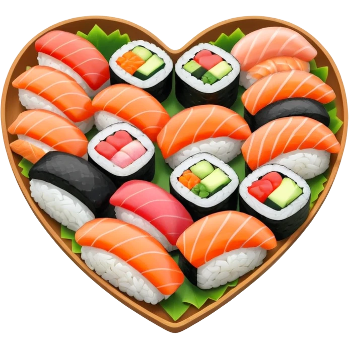 sushi heart emoji
