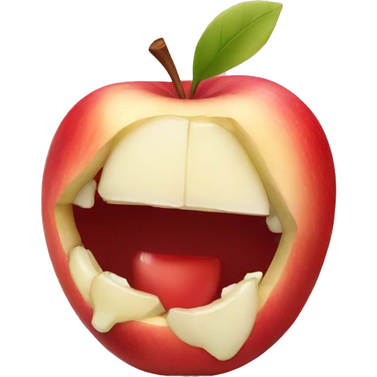 Apple bite emoji