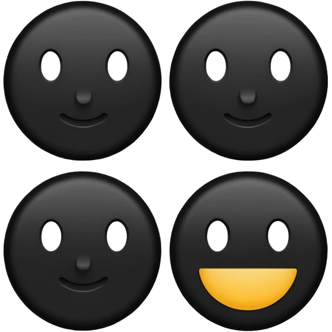 Make to round circles and one long line emoji