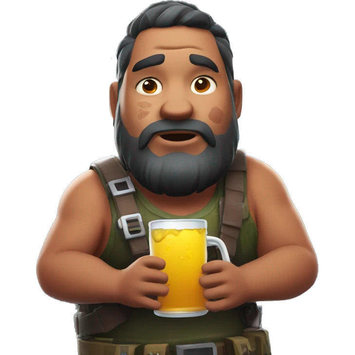 fat fortnite guy drinking chug jug emoji