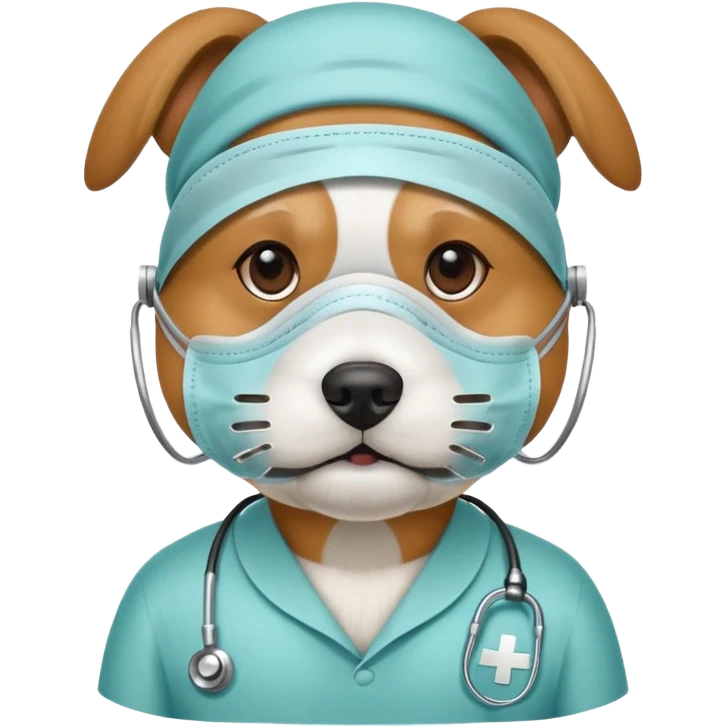 dog Wearing Medical Mask emoji