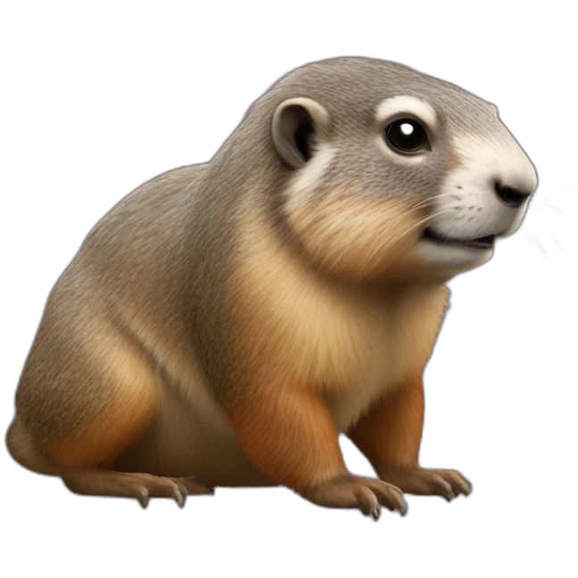 Marmote sur tortue emoji
