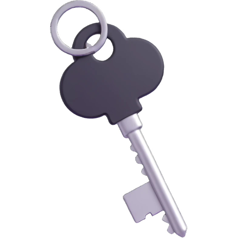 metal key emoji
