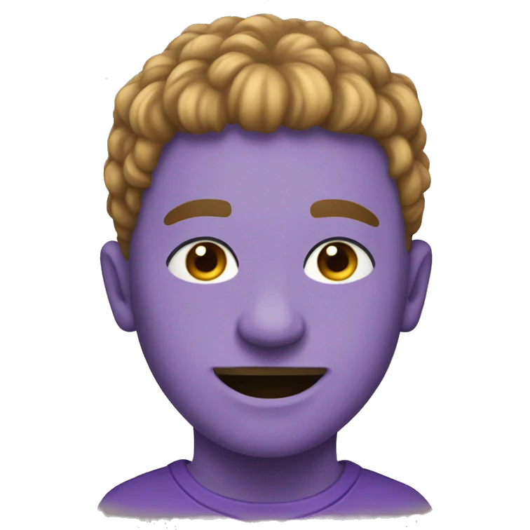 berenjena con pelo emoji