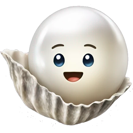 pearls still in oyster emoji