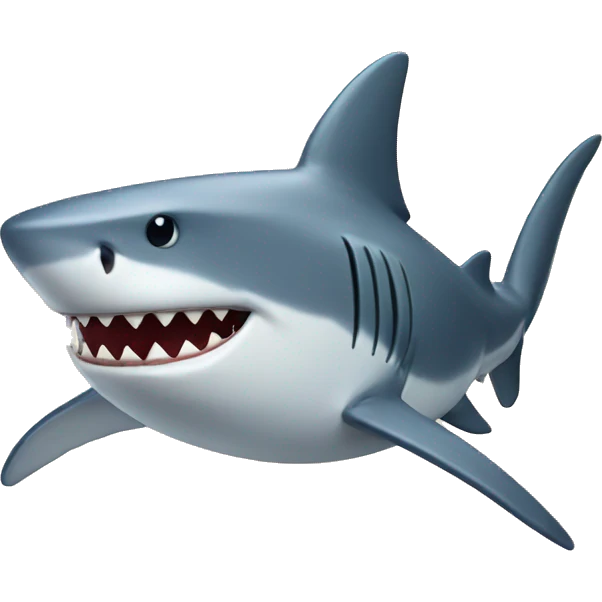 Shark with hat emoji