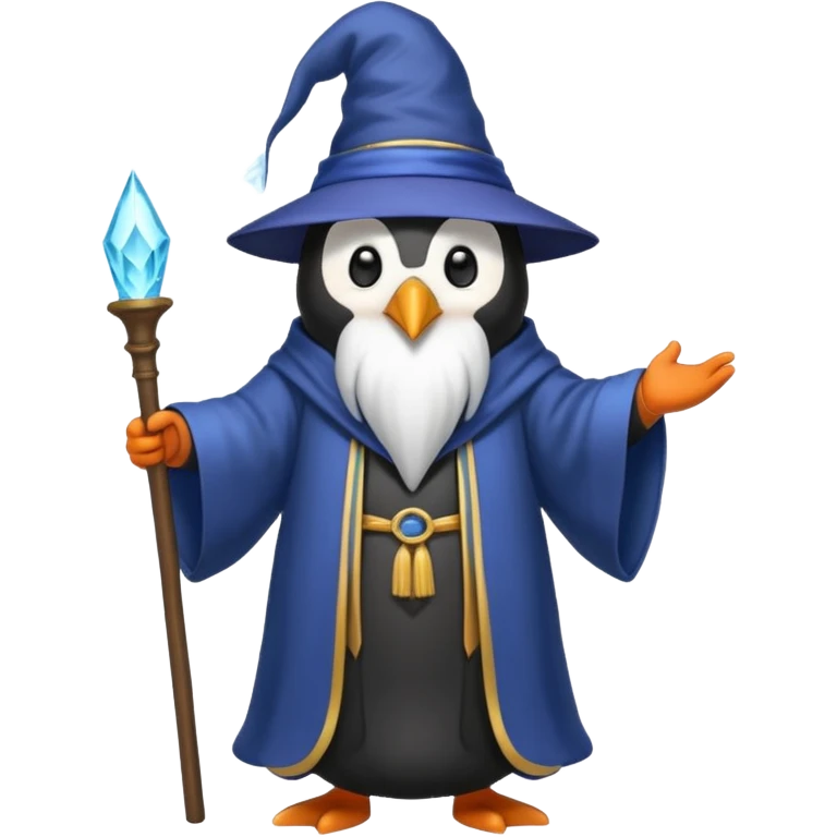 Penguin Wizard emoji