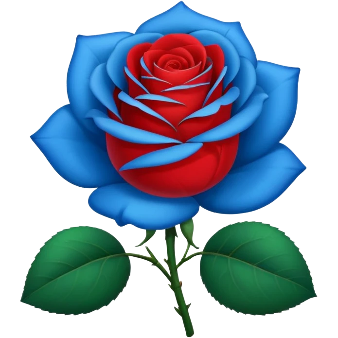rose shape flower, no stem, now make it a 100% blue, 9.8% green, 0% red,  emoji
