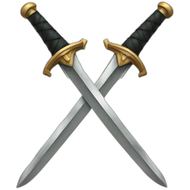 Daggers crossed emoji