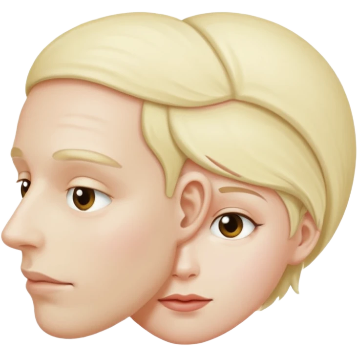 A person sitting on another persons head emoji